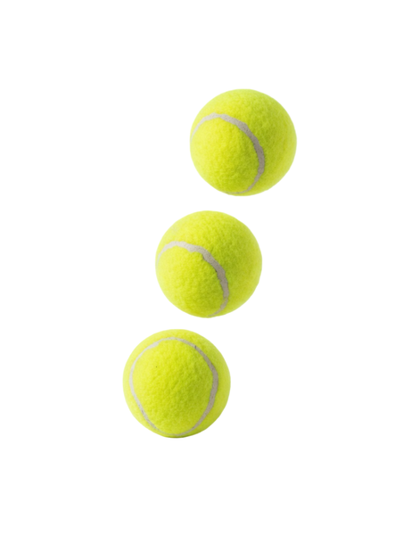 Kingbecket Standard Tennis Balls - High-Visibility Durable Felt - 3 Pack