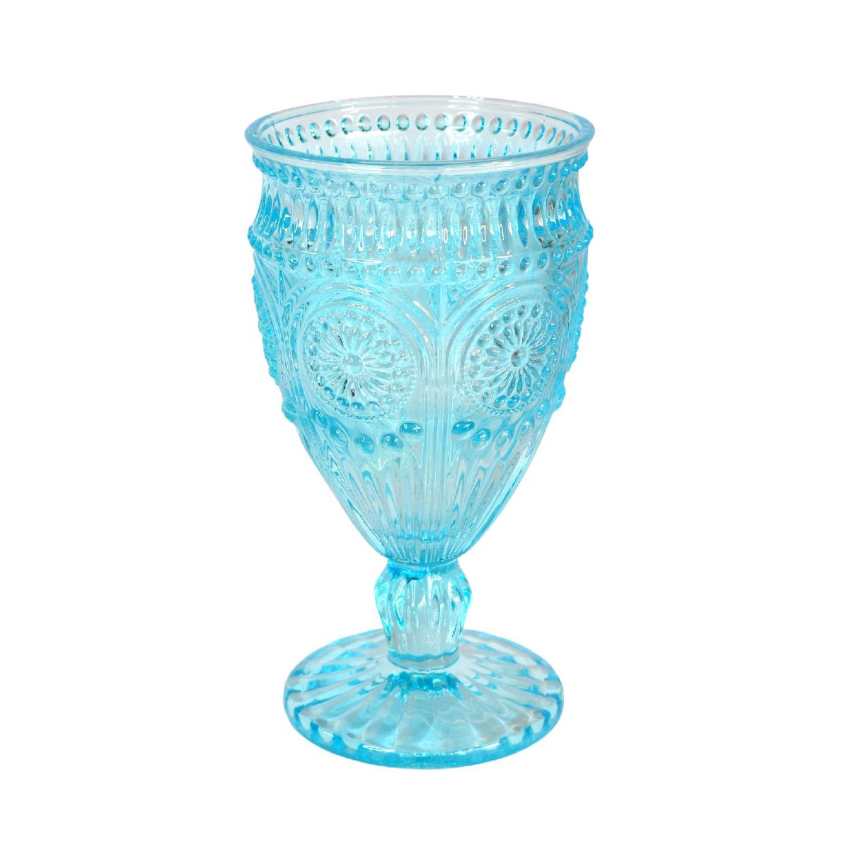 Embossed Blue Wine Glasses (Set of 12) Shop Today. Get it Tomorrow