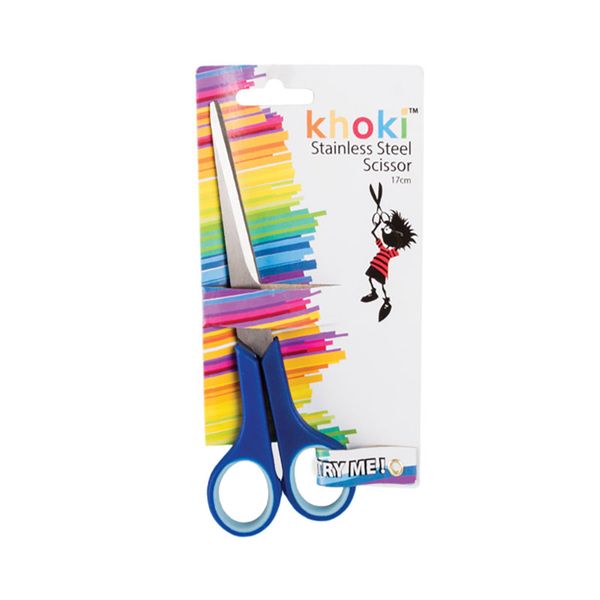 Khoki - Scissor - Arts &amp; Crafts - Childrens Items - Plastic Handle - 17cm