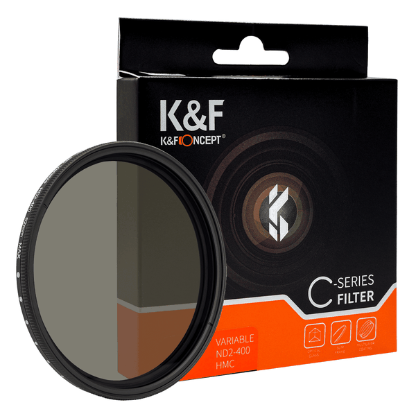K&amp;F 67mm Variable ND Filter; ND2-ND400 from 1 to 8 F-Stops | KF01.1403