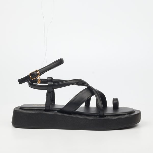 Via Beach Coconut 21 Black Women Faux Leather An image