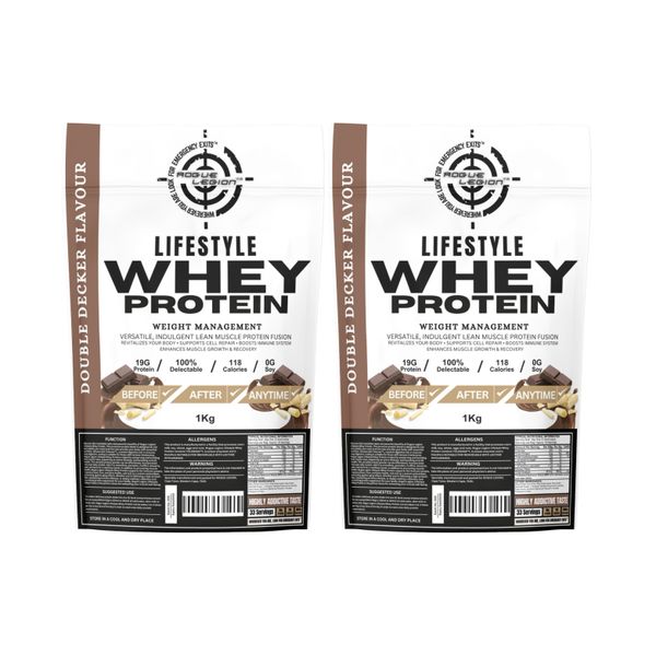 Rogue Legion Lifestyle Whey Protein-2x1kg-Double Decker