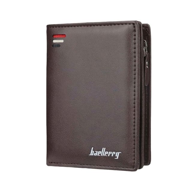 Baellerry Zipper Bifold Wallet - Coffee