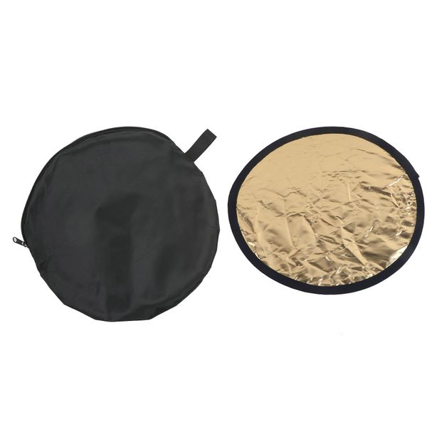 30cm Silver/Gold 2-in-1 Mini Round Photo Reflector