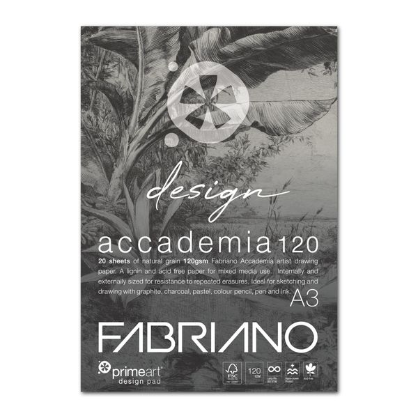 Prime Art Fabriano Design Pad 120gsm A3 20 sheets