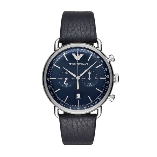 Armani Men's Aviator Watch - Blue