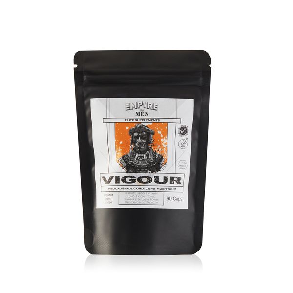 EMPYRE For MEN - VIGOUR-Medical-Grade Cordyceps Militaris Mushroom. 60 Caps