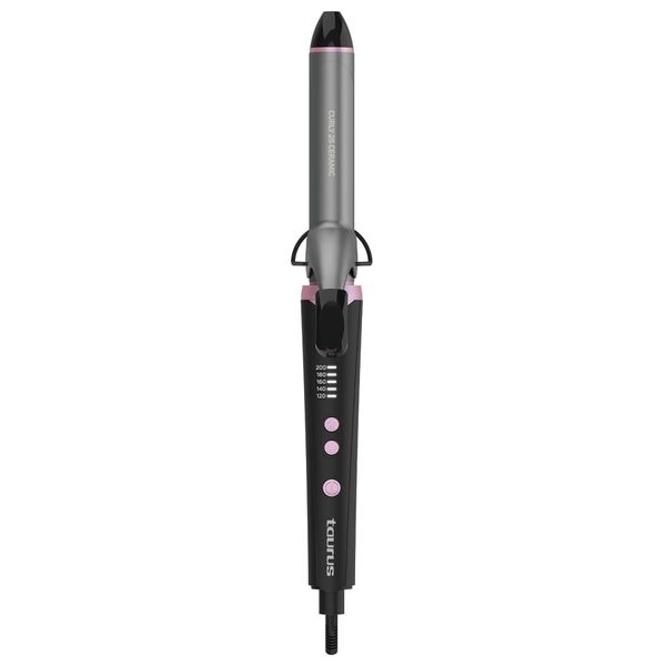 Taurus 43W Ceramic Hair Curler 5 Settings Plastic Black "Curly 25 Ceramic