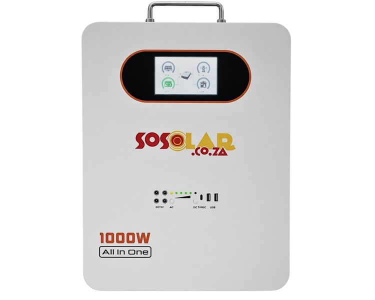 Sosolar 1000W All In One Portable Power Station Solar Backup Battery