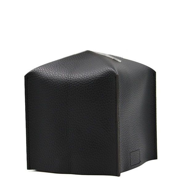 Leather Tissue Box Cover-Square Decorative Holder for Bathroom, Car, Office