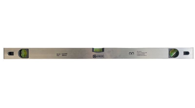 Carbon 80cm Magnetic Spirit Level Ruler Measuring Tool - SLM - 800