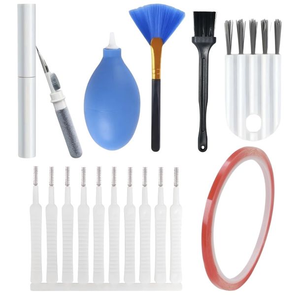 Electronics Cleaning Kit - 7-in-1 with Air Blower, Earbud Tool &amp; Brushes