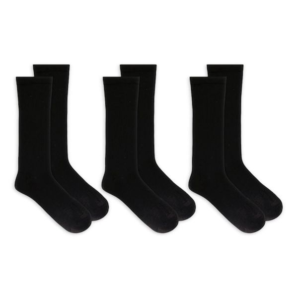 Compression Stockings packof3, 8-15 mmHg, Black, Cotton