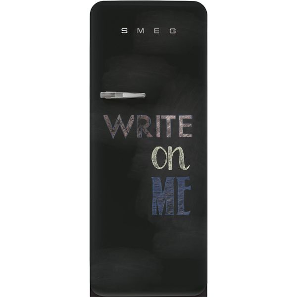 Smeg FAB28RDBB3 Retro 50's Style Chalk Black Board Fridge (Black)