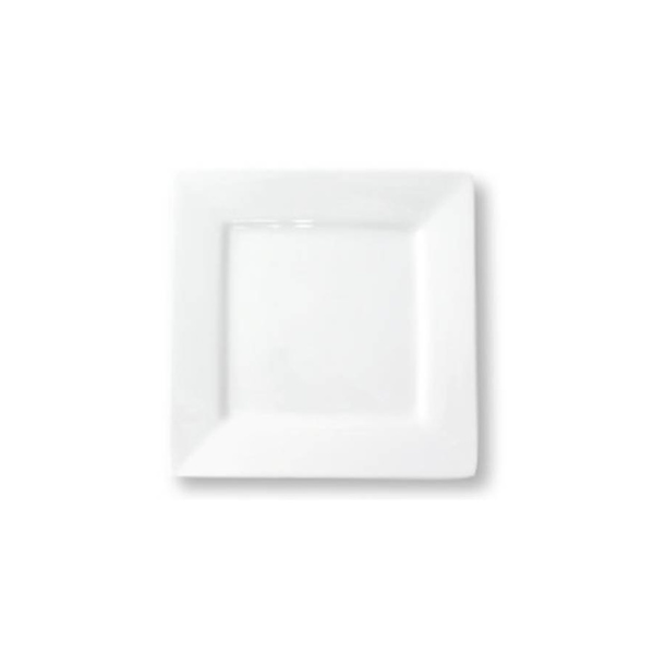 Accent White Ceramic Square Chef's Plate - 30cm - Pack of 6