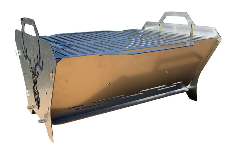 Portable Braai - Stainless Steel ( Deer )