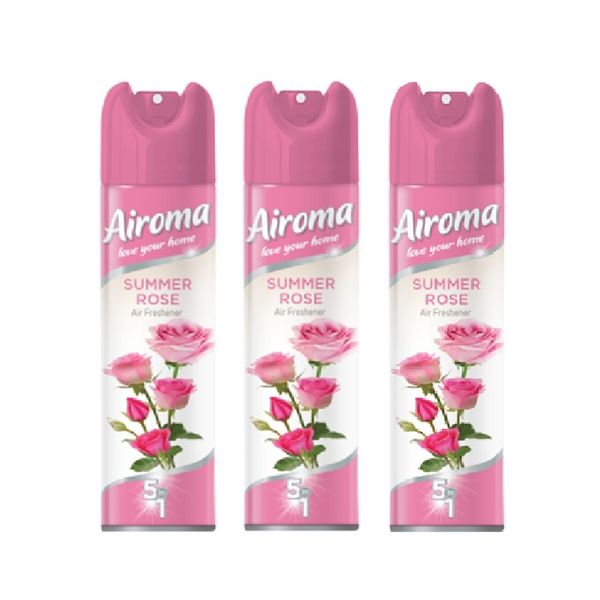 Airoma Summer Rose Aerosol 3 Pack