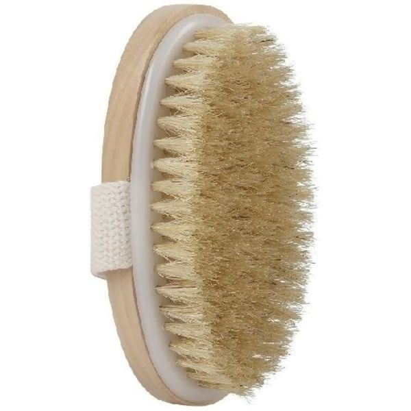 Natural Bristle Brush Wet Dry Skin Body