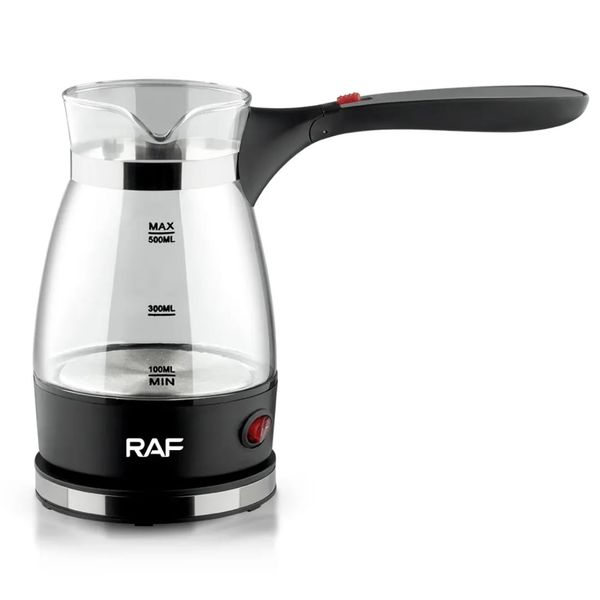 RAF Fast Boiling Portable Electric Glass Coffee Pot With Handle