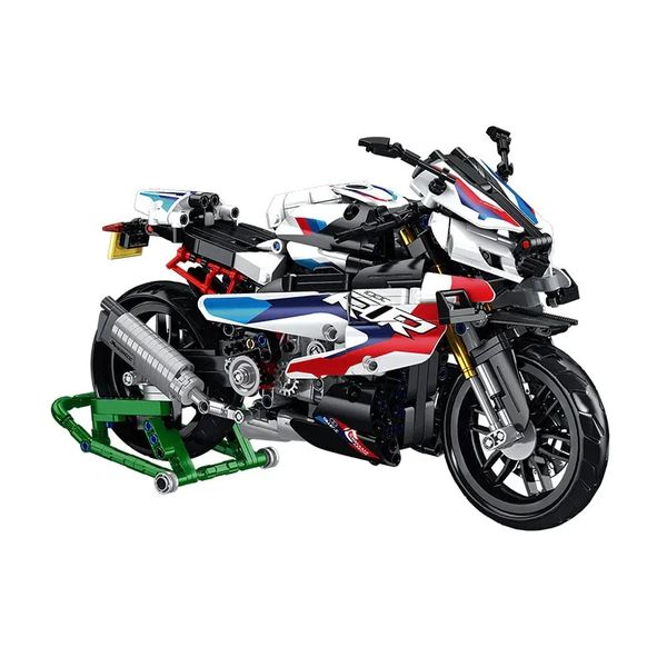 Panlos 1/8 BMW M1000RR Motorcycle Building Blocks (912pcs) - 33cm Long