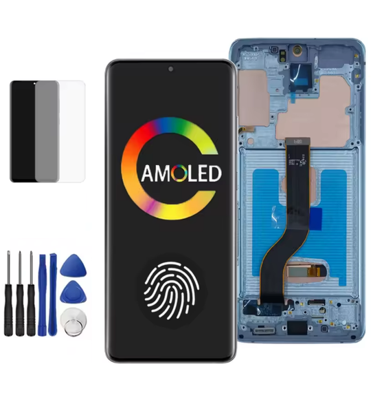 OLED LCD Screen Compatible for Samsung S20+ with Tools, Privacy Protector