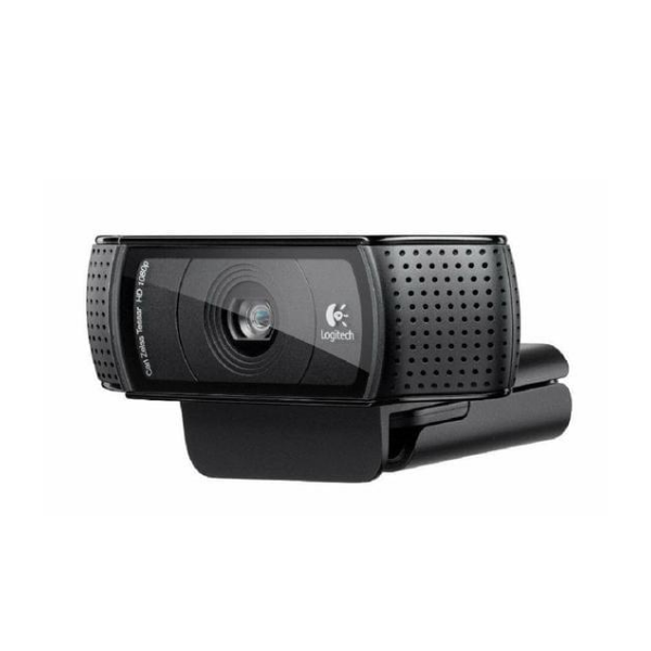 Logitech HD Pro C920 Webcam with screen recording and clear stereo audio