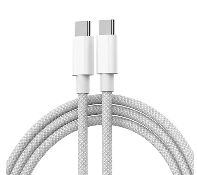 60W Fast Charging Braided USB Type-C to Type-C 3M Cable