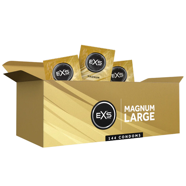 EXS Magnum Large Condoms - 144 Bulk Pack