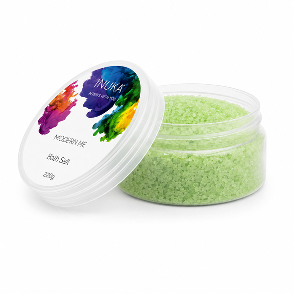 220g Inuka Modern Me Bath Salt - Lime for Her