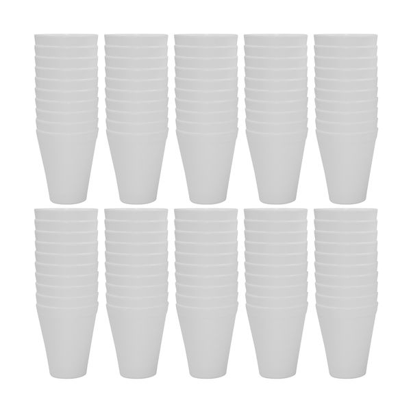 Polystyrene Foam Cups Pack of 100 - White