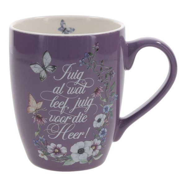 Mug - Juig Al Wat Leef, Juig Voor die Heer, Purple