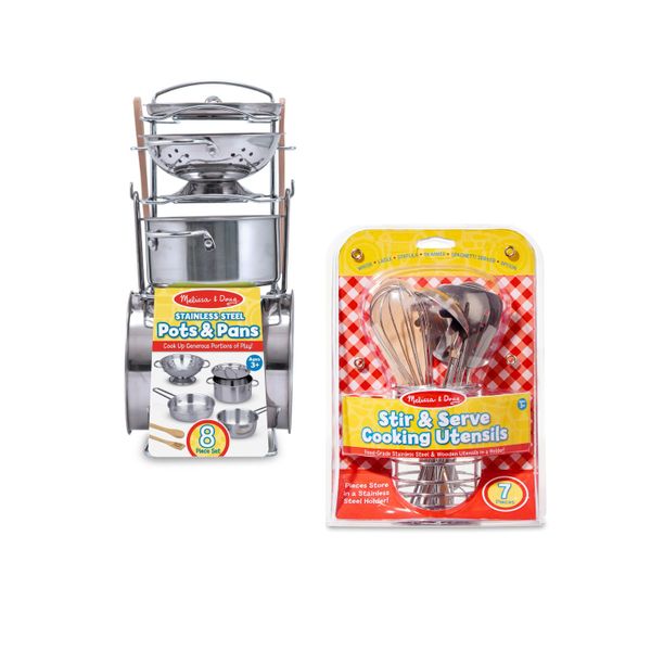 Melissa and Doug Pots and Pans with Utensil Set