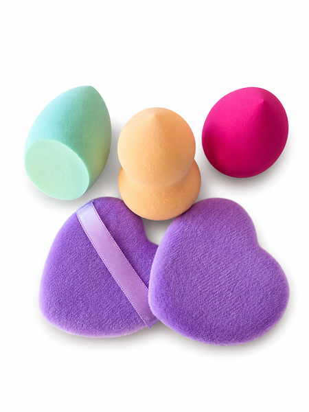 Selphies Assorted Shapes and Colours Beauty Blender Sponge Pack of 5