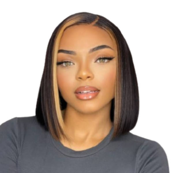 Highlight Brazilian Bob Cut Hair Wig.