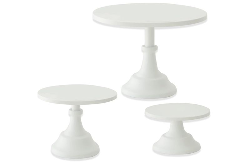 Metal Cake Stand Set of 3, White Cake Stand/Holder 8/10/12 Inch Dessert