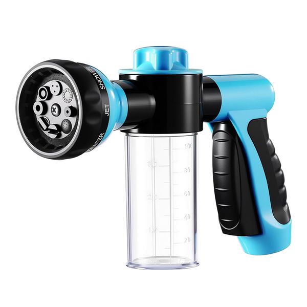Adjustable Car Foam Gun Pet Shower Tool with Soap Dispenser
