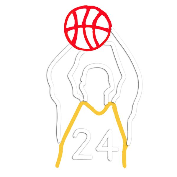 Basketball Neon Signs,Dimmable LED Neon Sign for Wall Decoration,