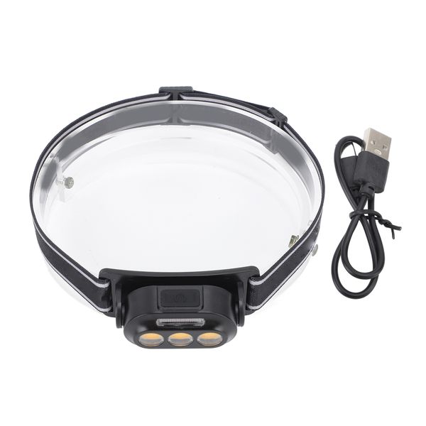 500MAH USB Headlamp Waterproof For Camping Cycling