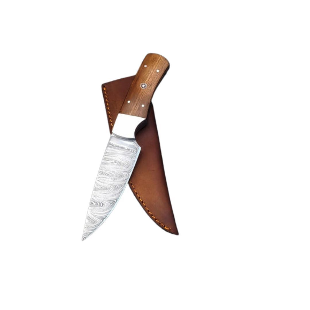 SA Knives Damascus Steel Hunting Knife, Walnut Handle Shop Today. Get