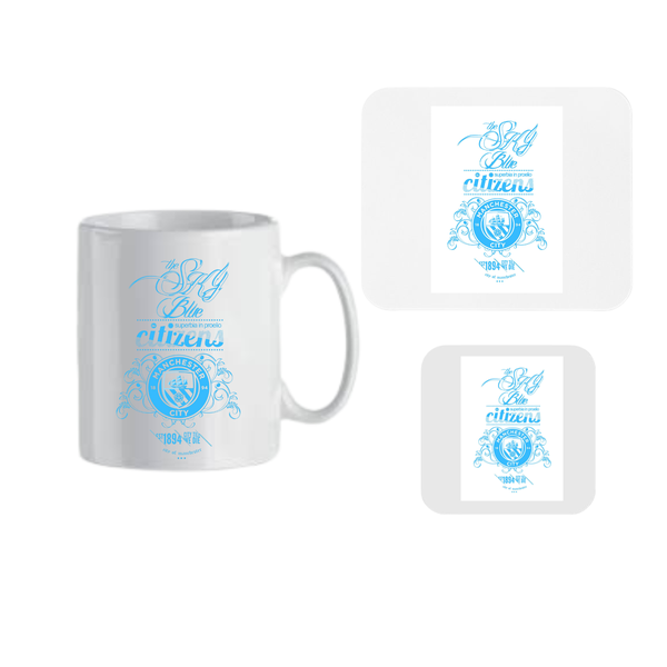 Katz Designs - Sky Blue Citizens Mug, Mousepad &amp; Coaster