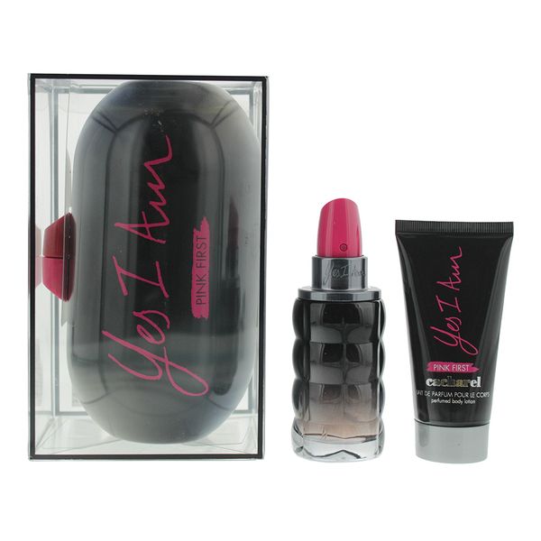Cacharel Yes I Am Pink First 3 Piece EDP Giftset (Parallel Import)