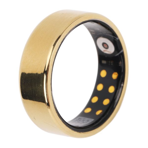 Light Smart Health Ring Sleep Monitor Step Counter Tracker Golden US12 75mm
