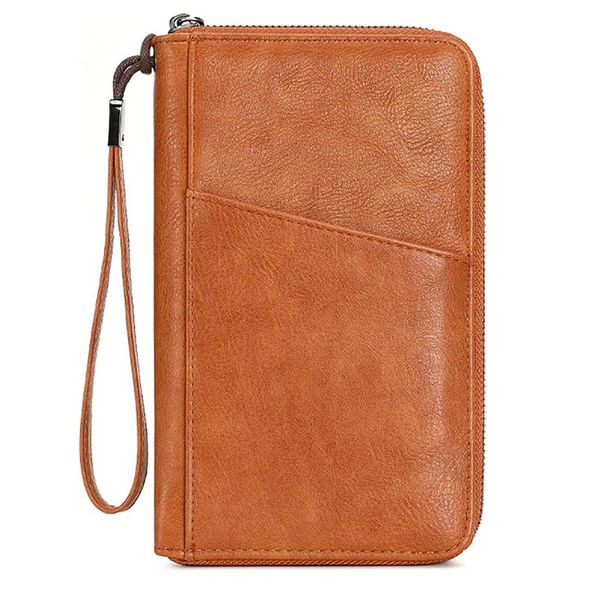 Passport Holder Travel Wallet RFID Block Travel Document Cards Tickets Bag