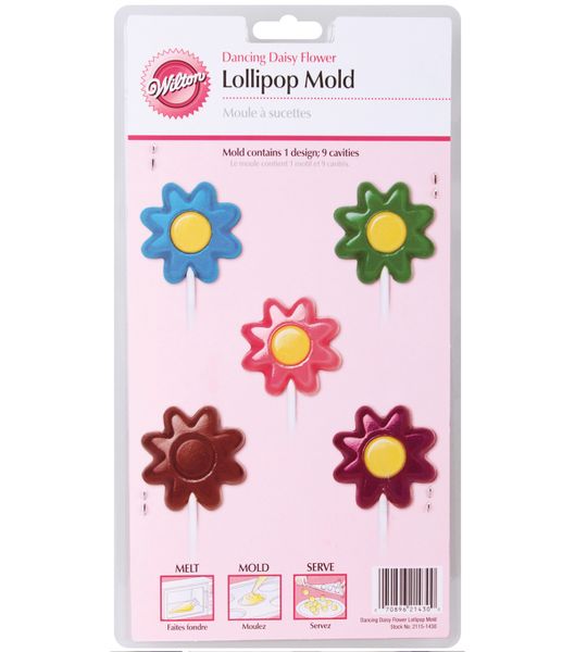Wilton Dancing Daisies Daisy Flowers Lollipop Lollypop Candy Mold Mould