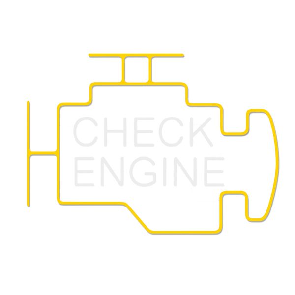 Check Engine Neon Sign, LED Garage Sign for Car Room Decor