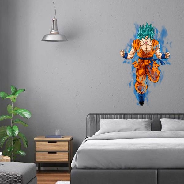 Goku SSJ Blue God Wall Art