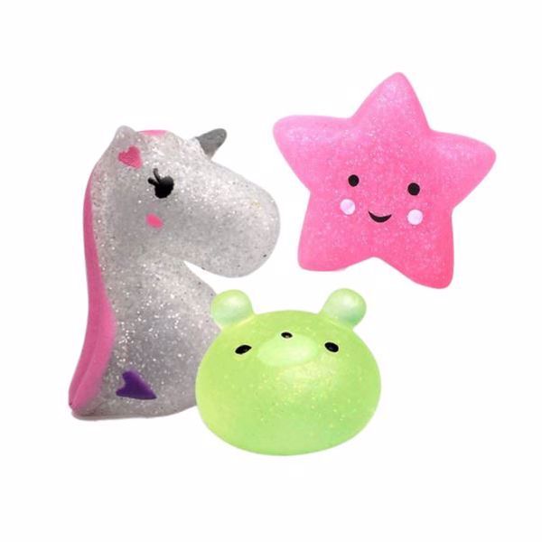 Glitter Mochi Squishies Pack of 3 Buy Online in South Africa