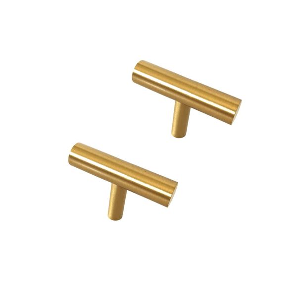 Luxury Brass T Shape Doorknob Fitting - Set of 2