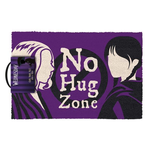 Wednesday - No Hug Zone Doormat - 60 x 40cm