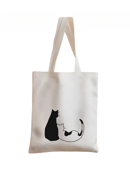 Cute Cat Cartoon Tote Shopper Bag | Shop Today. Get it Tomorrow ...